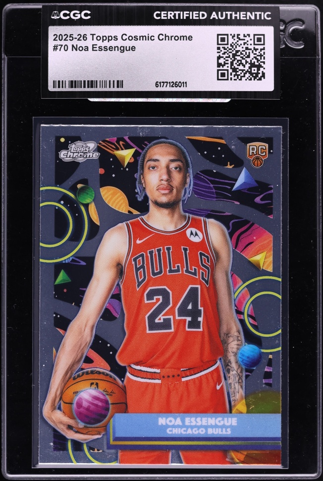 2025 Topps Chrome Cosmic Noa Essengue ROOKIE #70 CGC AUTH