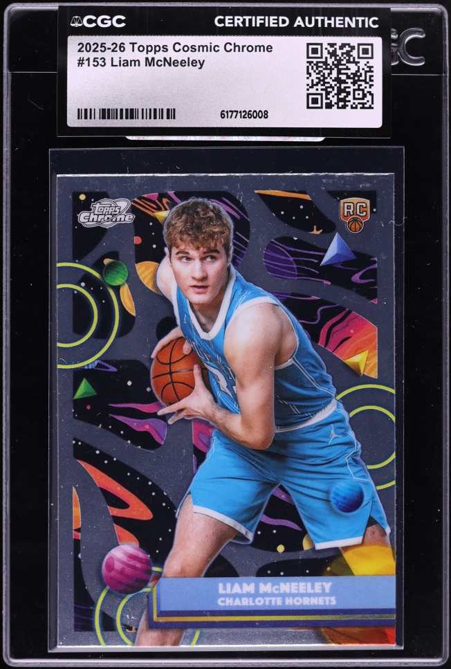 2025 Topps Chrome Cosmic Liam McNeeley ROOKIE #153 CGC AUTH