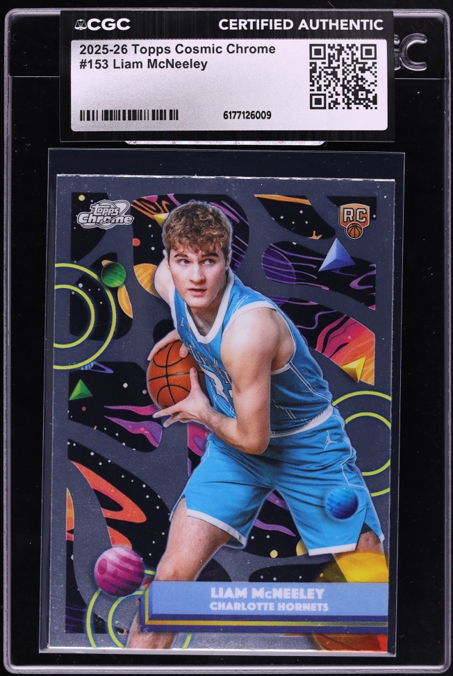 2025 Topps Chrome Cosmic Liam McNeeley ROOKIE #153 CGC AUTH