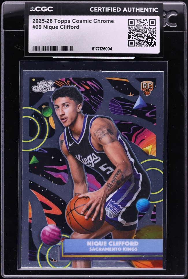 2025 Topps Chrome Cosmic Nique Clifford ROOKIE #99 CGC AUTH