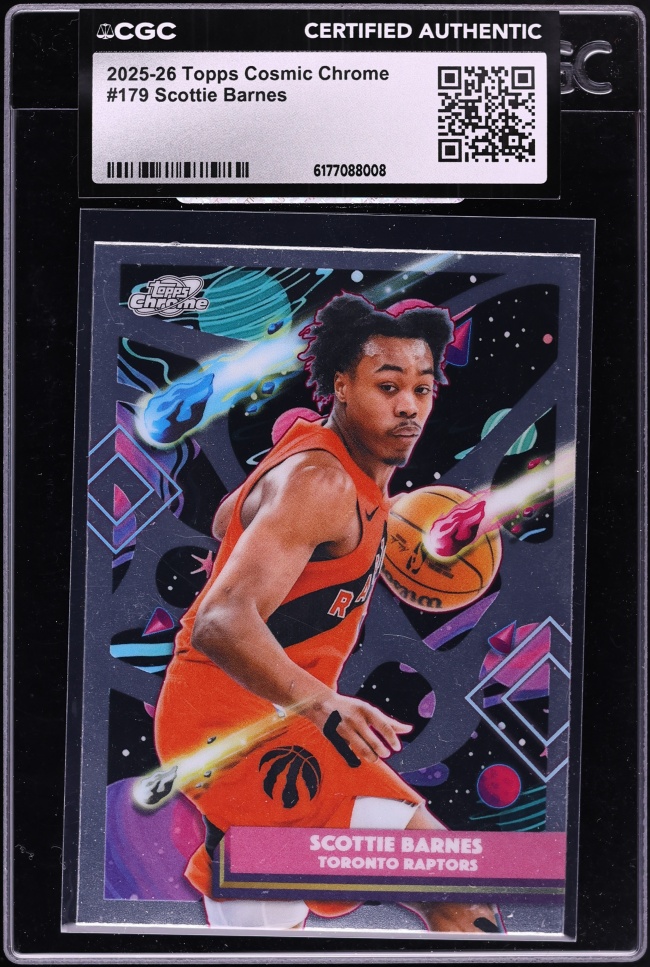 2025 Topps Chrome Cosmic Scottie Barnes #179 CGC AUTH