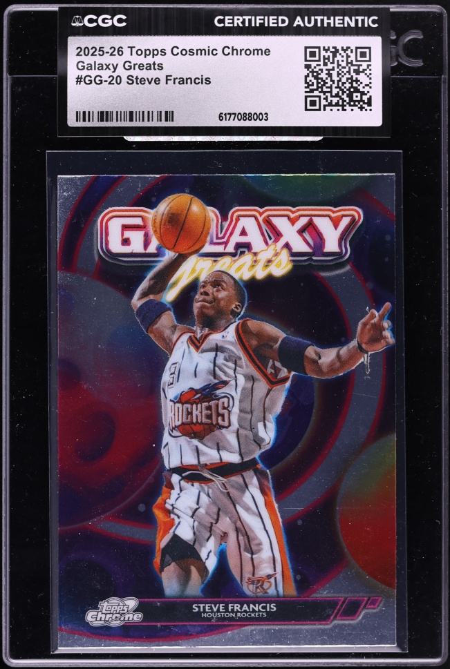 2025 Topps Chrome Cosmic Galaxy Greats Steve Francis #GG-20 CGC AUTH