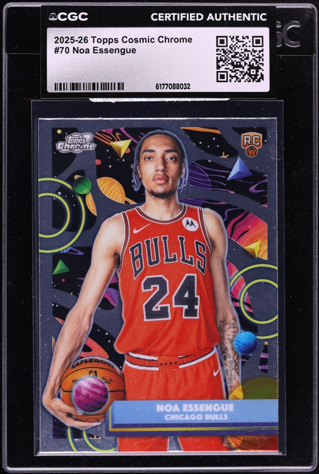 2025 Topps Chrome Cosmic Noa Essengue ROOKIE #70 CGC AUTH