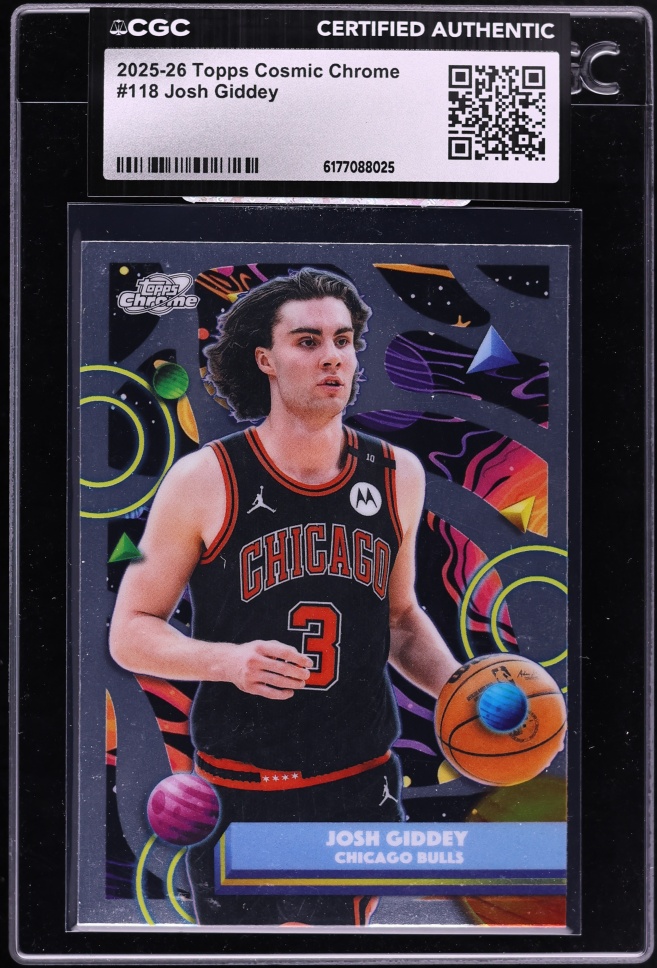 2025 Topps Chrome Cosmic Josh Giddey #118 CGC AUTH