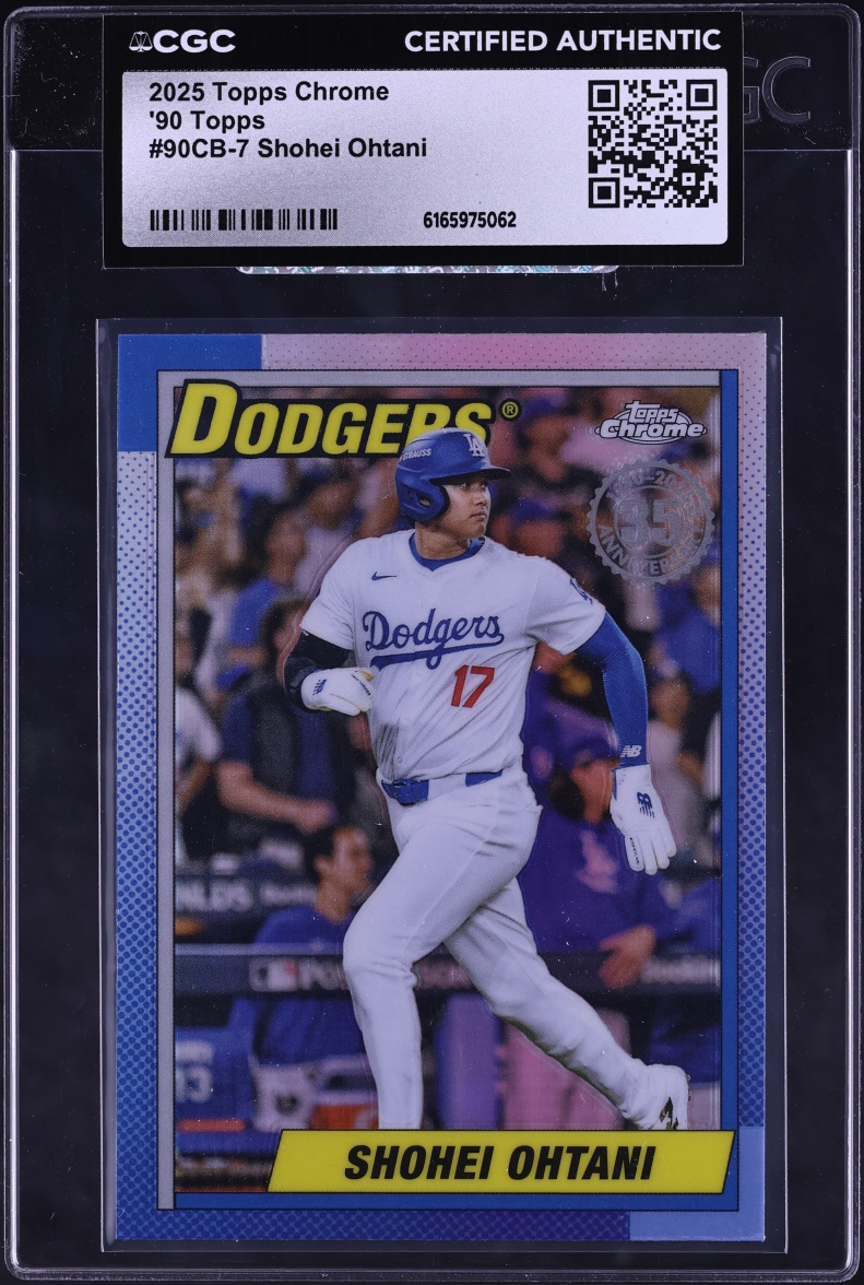 2025 Topps Chrome '90 Shohei Ohtani #90CB-7 CGC AUTH
