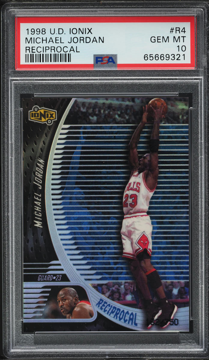 1998 Upper Deck Ionix Reciprocal Michael Jordan /750 #R4 PSA 10 GEM MINT