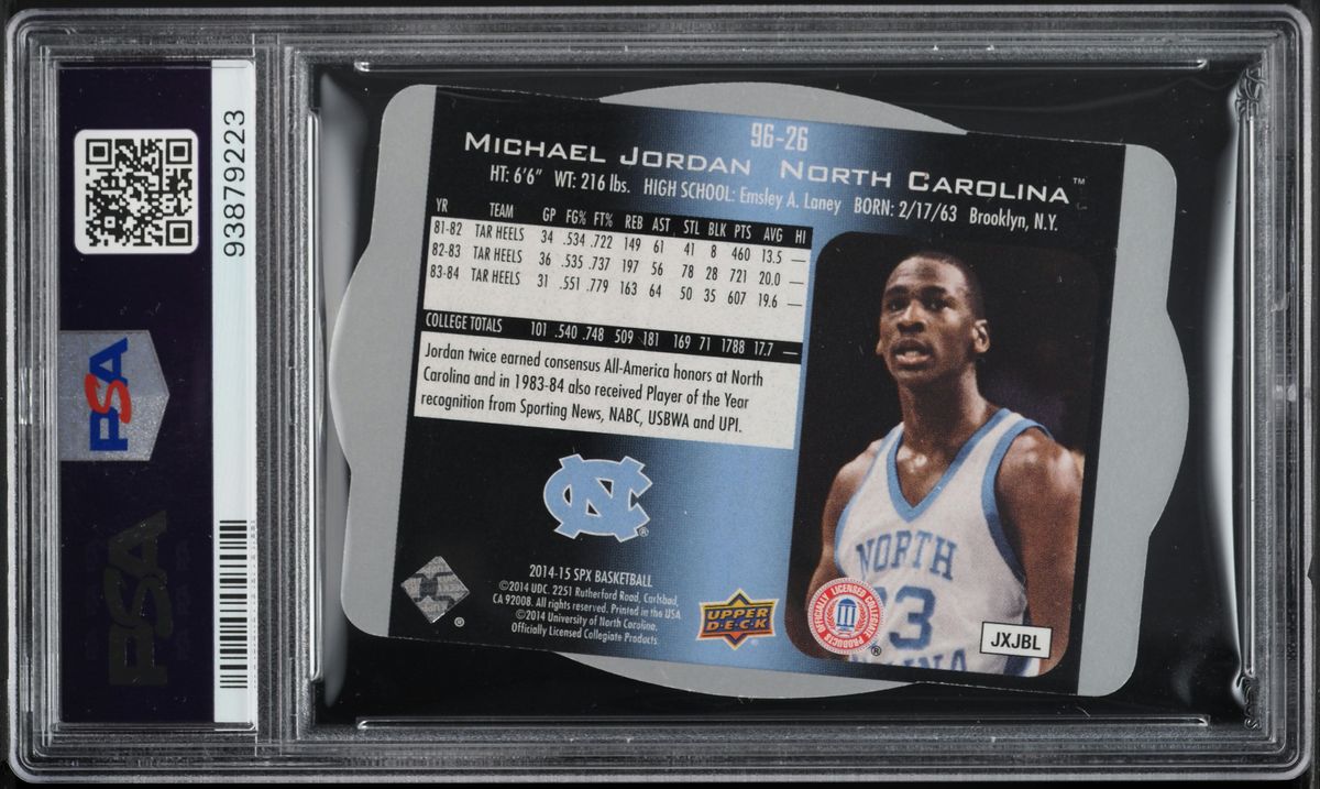 2014 SPx '96 Hologram Die-Cut Michael Jordan #96-26 PSA 9 MINT