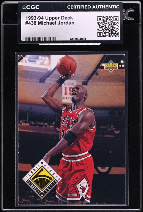 1993 Upper Deck Basketball Michael Jordan #438 CGC AUTH