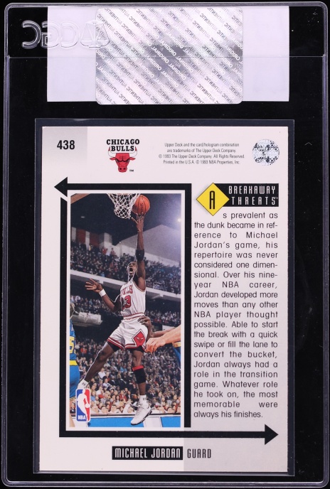 1993 Upper Deck Basketball Michael Jordan #438 CGC AUTH