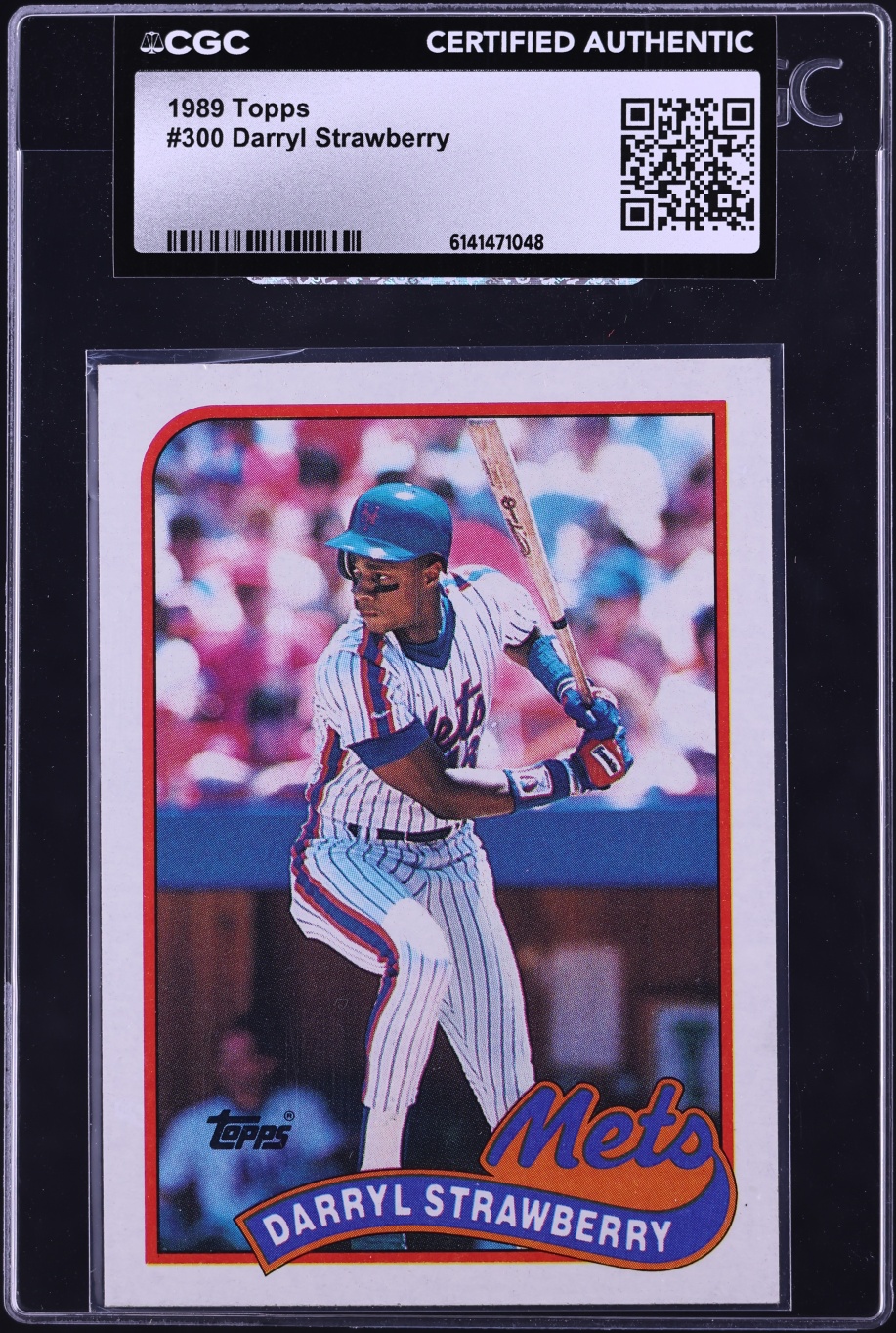 1989 Topps Darryl Strawberry #300 CGC AUTH