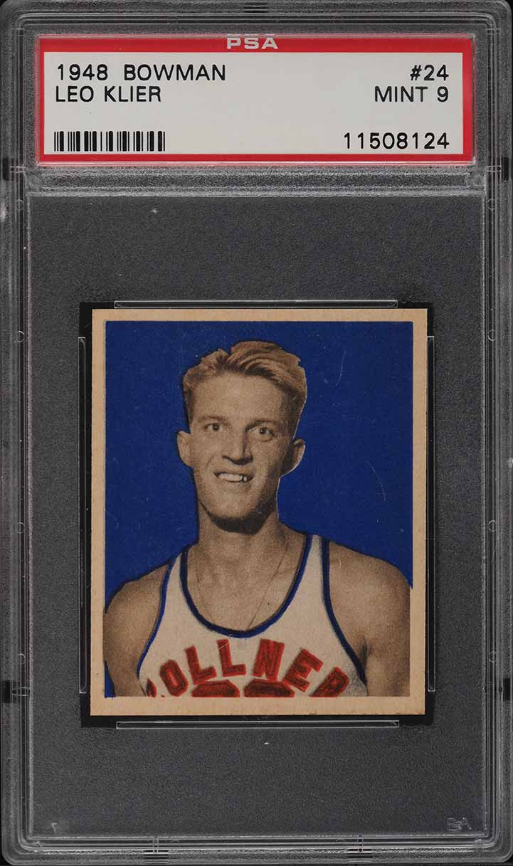 1948 Bowman Basketball Leo Klier #24 PSA 9 MINT