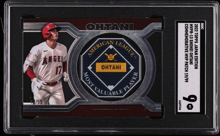 2022 Topps Japan Edition Commemorative MVP Shohei Ohtani RELIC /99