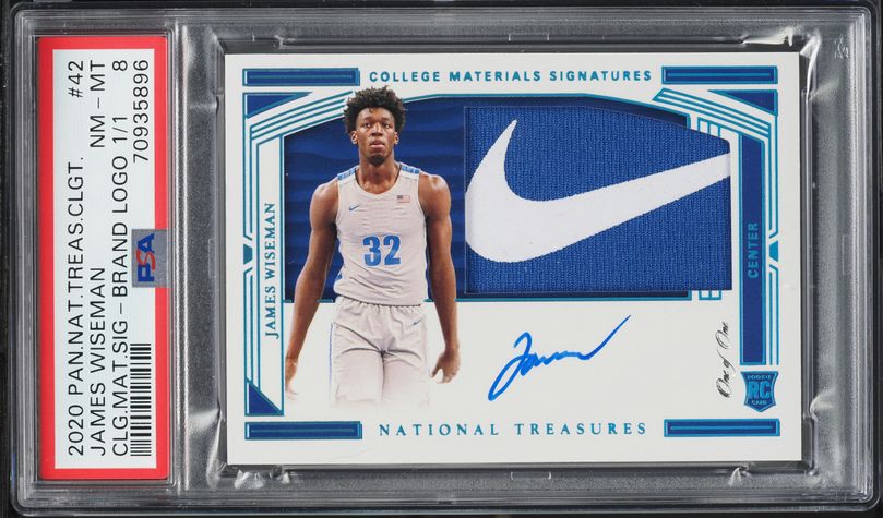 2020 Panini Prizm Purple James Wiseman ROOKIE /99 #268 PSA 9 MINT