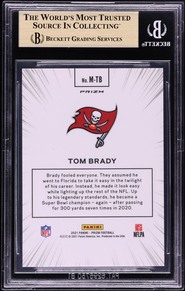 2021 Panini Prizm Manga Tom Brady #2 BGS 9.5 GEM MINT