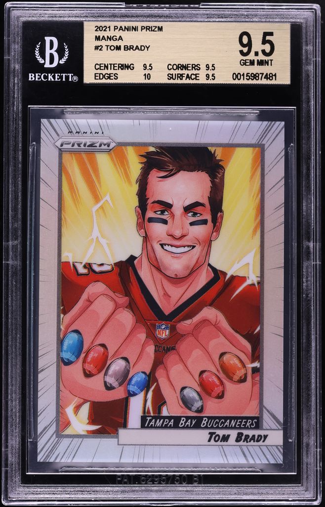 2021 Panini Prizm Manga Tom Brady #2 BGS 9.5 GEM MINT
