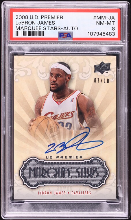 2008 Bowman Chrome Refractor LeBron James /499 #3 BGS 9 MINT on