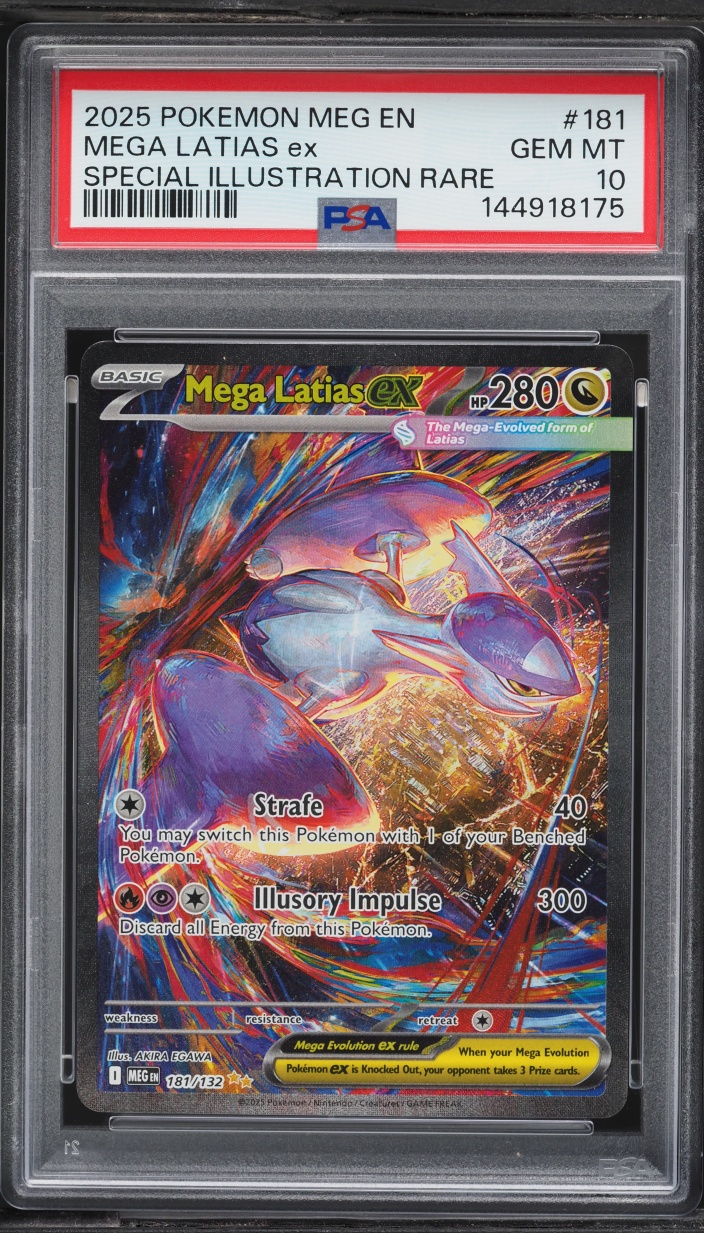 2025 Pokemon Mega Evolution SIR Mega Latias ex #181 PSA 10 GEM MINT