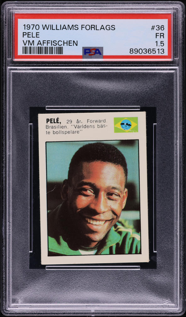 PSA 6 Pele 1977 Errege #119 Glorias E Trofeus De Pele Rare Trading Car