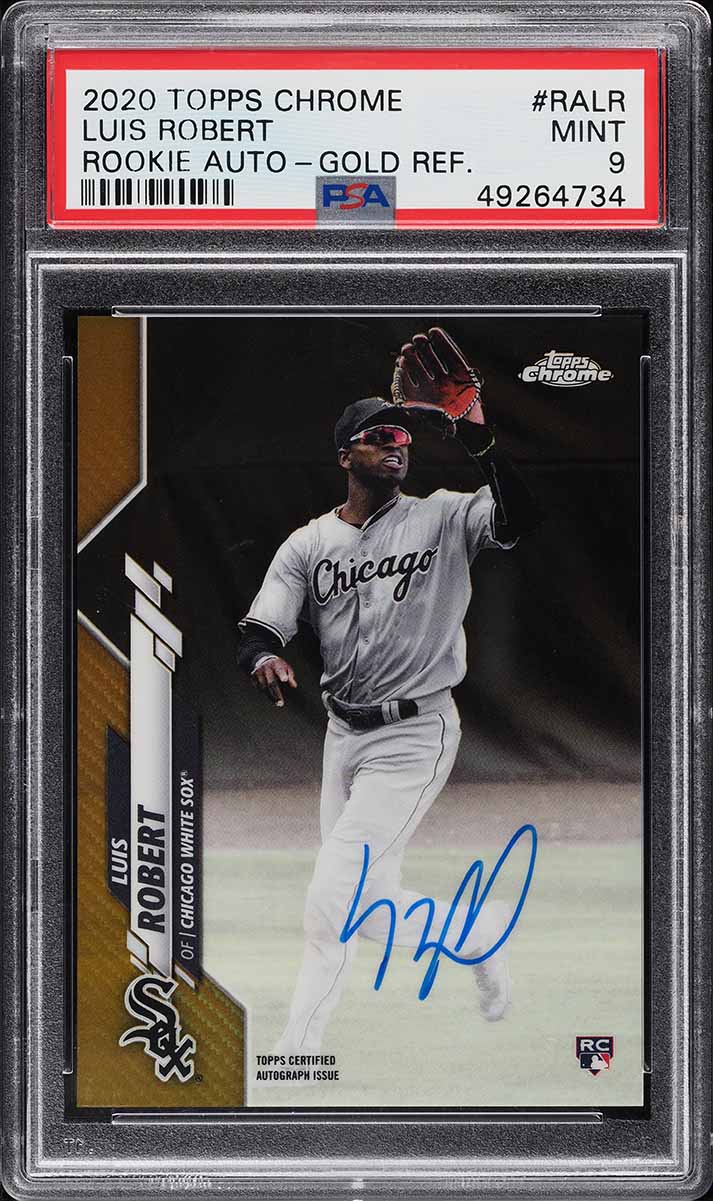 2020 Topps Chrome Luis Robert ROOKIE #60 PSA 9 MINT on Fanatics