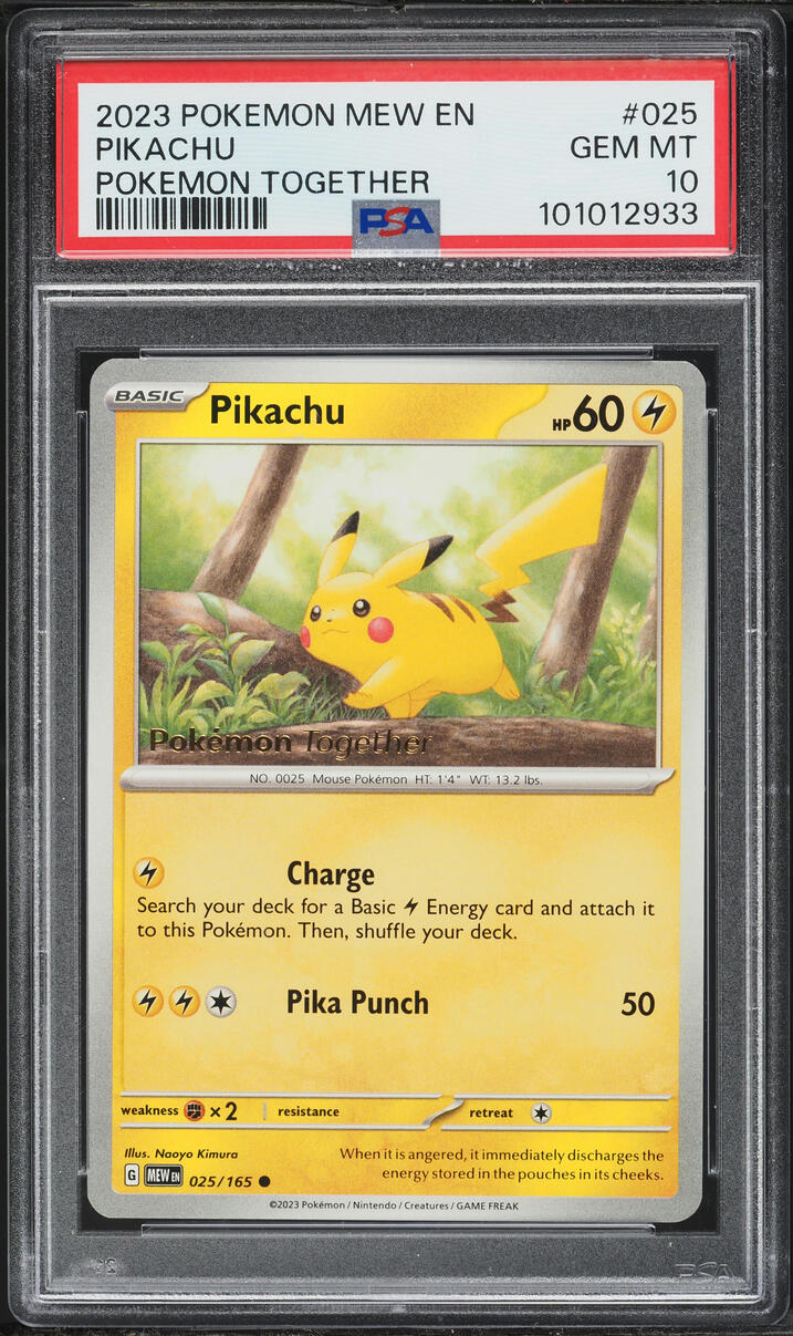 2023 Pokemon Scarlet & Violet 151 Pokemon Together Pikachu #25 PSA 10 GEM MINT