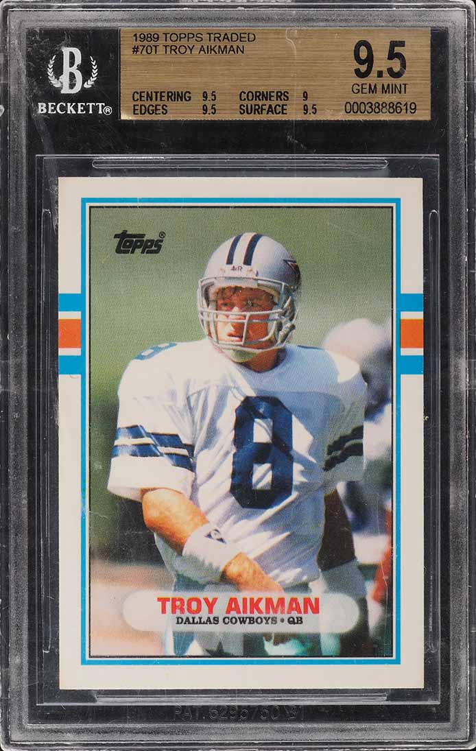 その他 TROY AIKMAN ROOKIE bgs9.5 1989 Score Football Troy Aikman ROOKIE #270 BGS 9.5 GEM MINT on