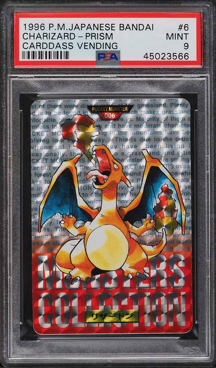 1996 Pokemon Japanese Bandai Carddass Vending Prism Charizard #6