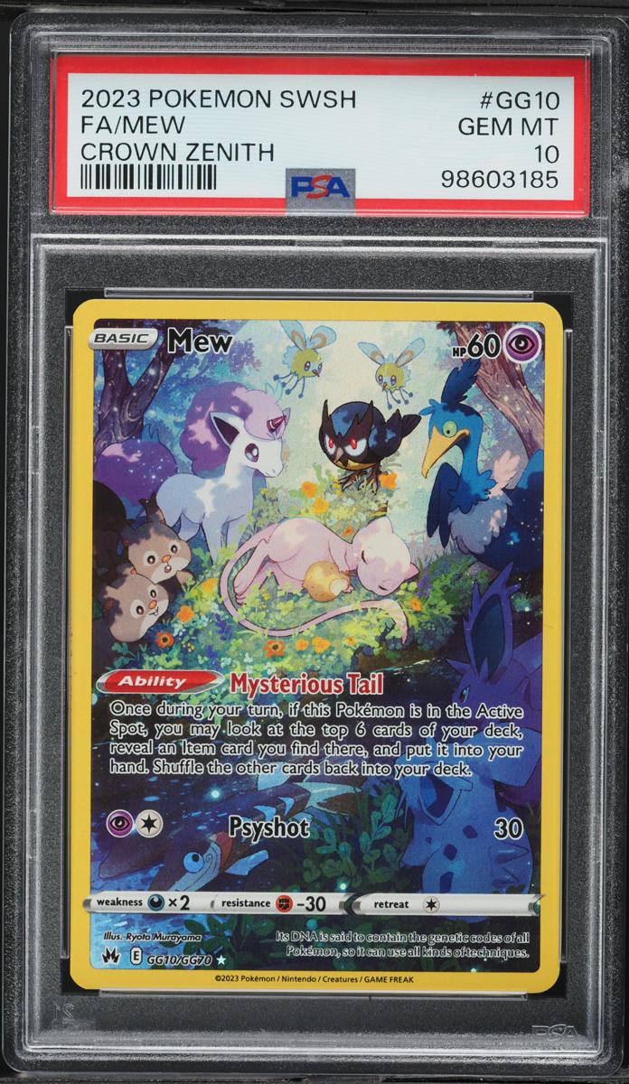 2023 Pokemon Sword & Shield Crown Zenith Full Art Mew #GG10 PSA 10 GEM MINT