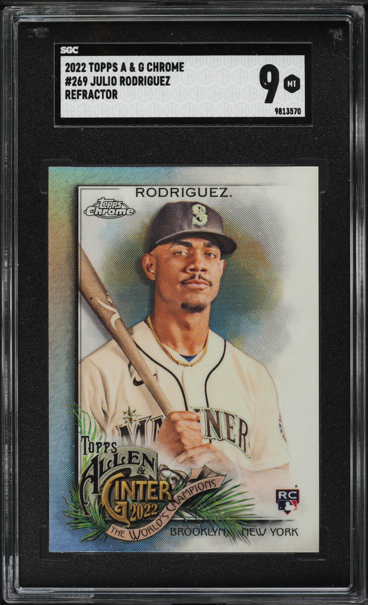2022 Topps Chrome Allen & Ginter Refractor Julio Rodriguez ROOKIE #269 SGC 9