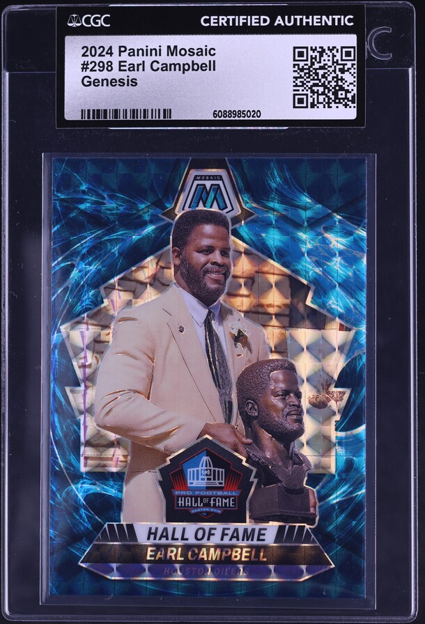 2022 Donruss Optic Downtown Earl Campbell #DT-EC PSA 10 GEM MINT
