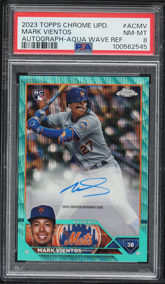 2023 Topps Chrome Aqua Wave Refractor Mark Vientos ROOKIE
