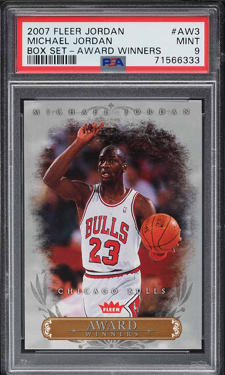 2007 Fleer Jordan Box Set Award Winners Michael Jordan #AW3 PSA 9 MINT