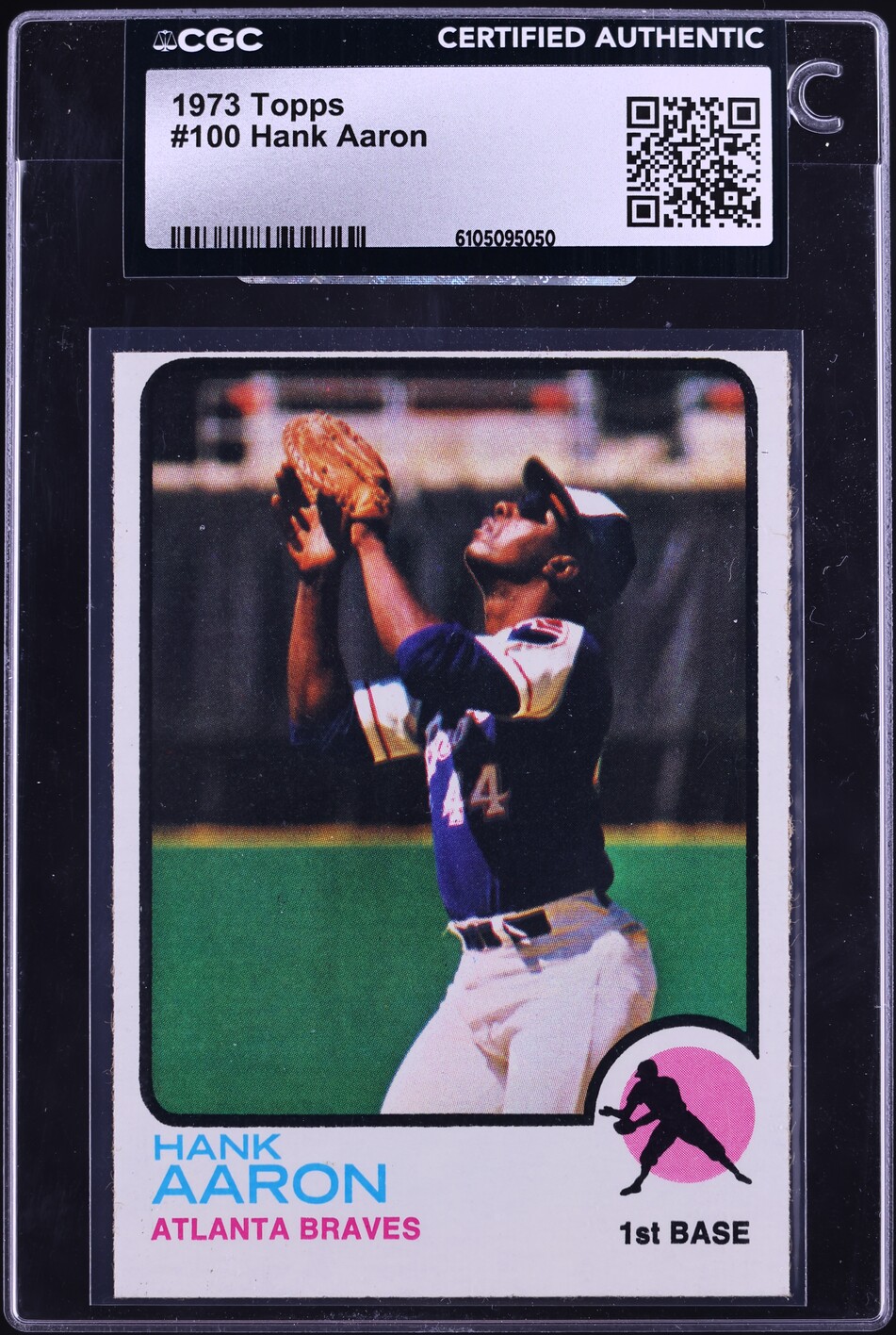 1973 Topps Hank Aaron #100 CGC AUTH