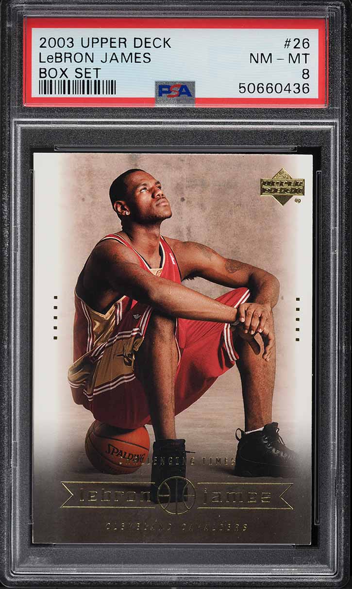 2003 Upper Deck Box Set LeBron James ROOKIE #26 PSA 8 NM-MT