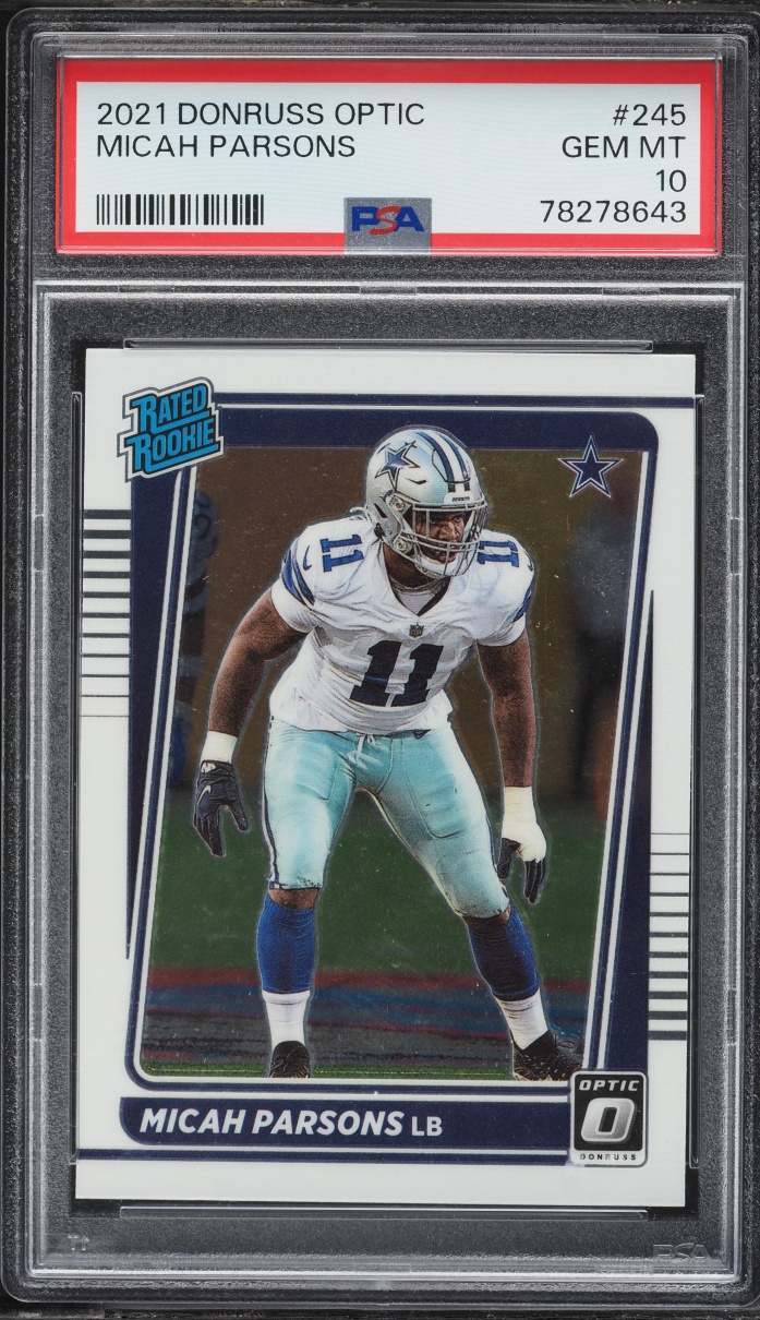 2021 Donruss Optic Micah Parsons ROOKIE #245 PSA 10 GEM MINT