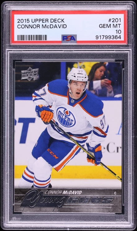 2015 Upper Deck Young Guns Connor McDavid ROOKIE #201 PSA 10 GEM MINT