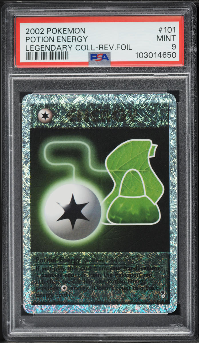 2002 Pokemon Legendary Collection Reverse Holo Potion Energy #101 PSA 9 MINT
