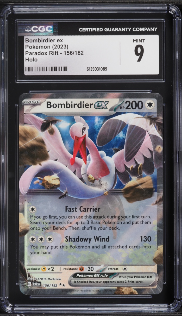 2023 Pokemon Scarlet & Violet Paradox Rift Bombirdier ex #156 CGC 9 MINT