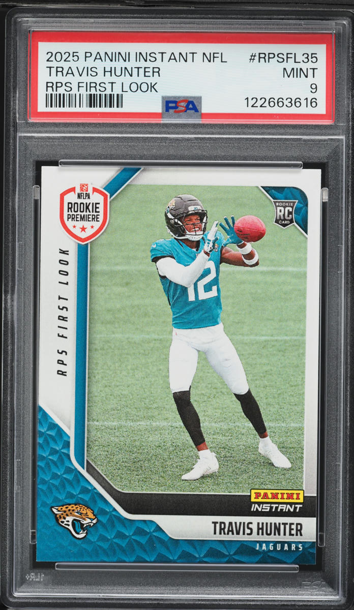 2025 Panini Instant NFL RPS First Look Travis Hunter ROOKIE #RPSFL-35 PSA 9 MINT