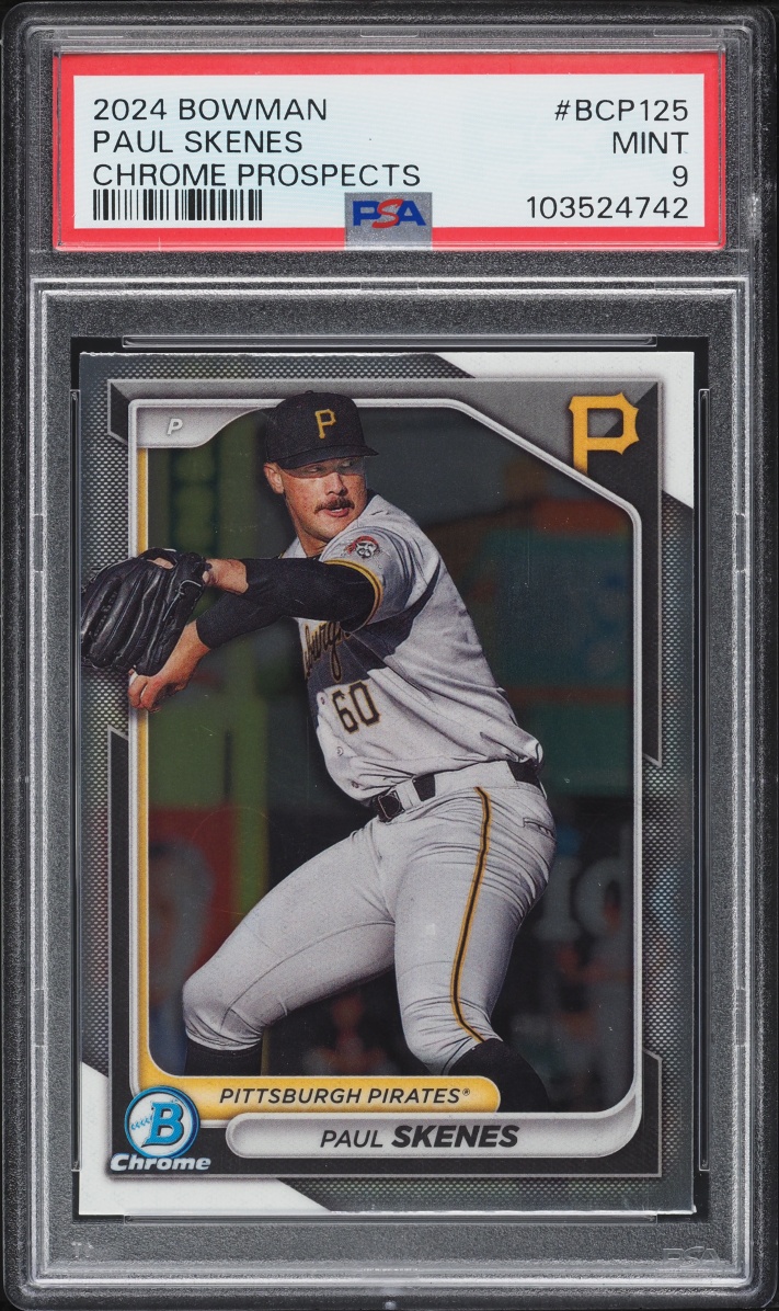 2024 Bowman Chrome Paul Skenes PROSPECT #BCP-125 PSA 9 MINT