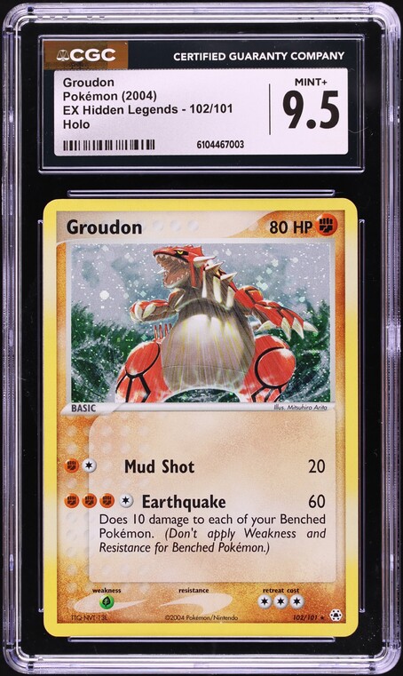 2010 Pokemon Japanese Promo Legendary Present Camp Holo Groudon