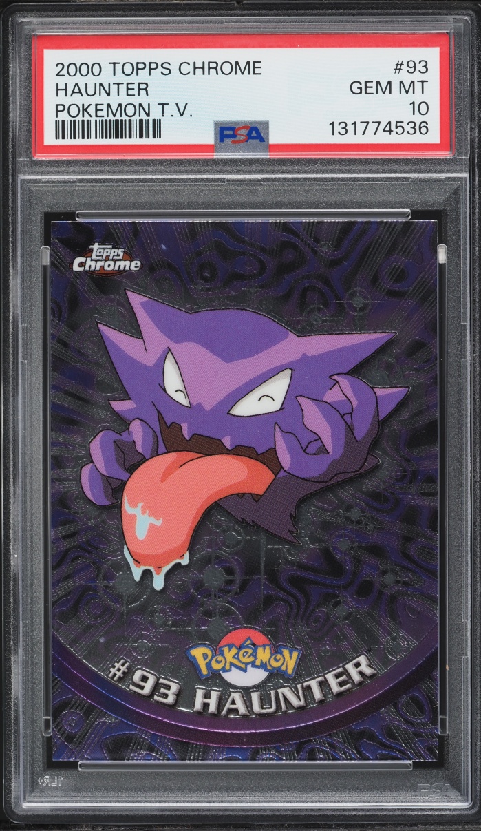 2000 Topps Chrome Pokemon TV Series 2 Haunter #93 PSA 10 GEM MINT