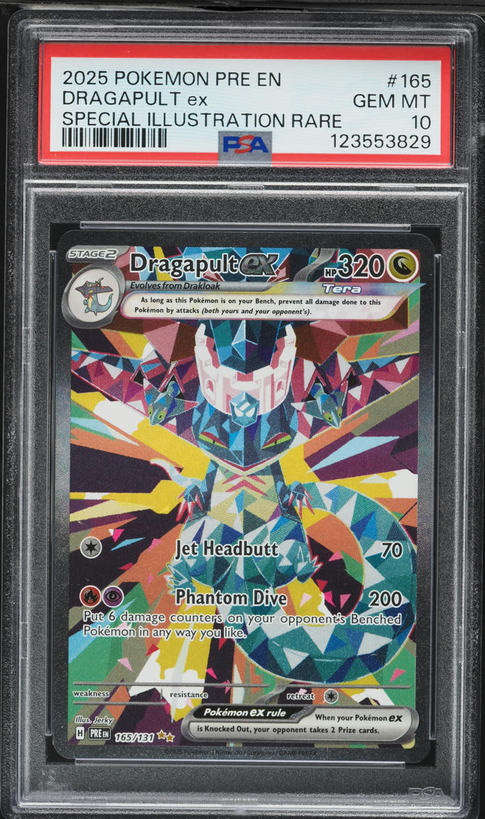 2025 Pokemon Scarlet & Violet Prismatic Evolutions SIR Dragapult ex #165 PSA 10 GEM MINT