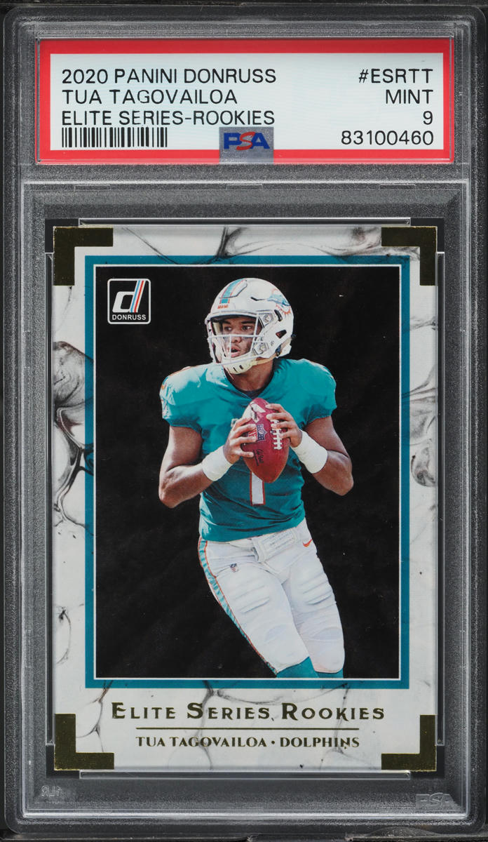 2020 Donruss Elite Series Tua Tagovailoa ROOKIE #ESR-TT PSA 9 MINT