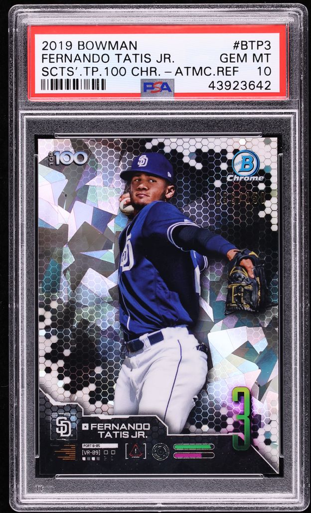2019 Bowman Chrome Top 100 Atomic Ref Fernando Tatis Jr