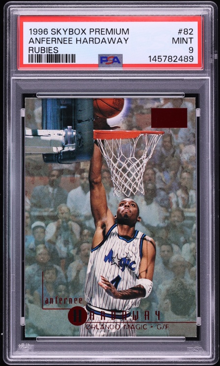 1996 Skybox Premium Rubies Anfernee Hardaway #82 PSA 9 MINT