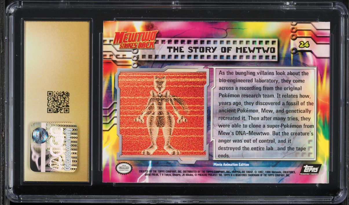 1999 Topps Pokemon The First Movie The Story Of Mewtwo #24 CGC 10 PRISTINE