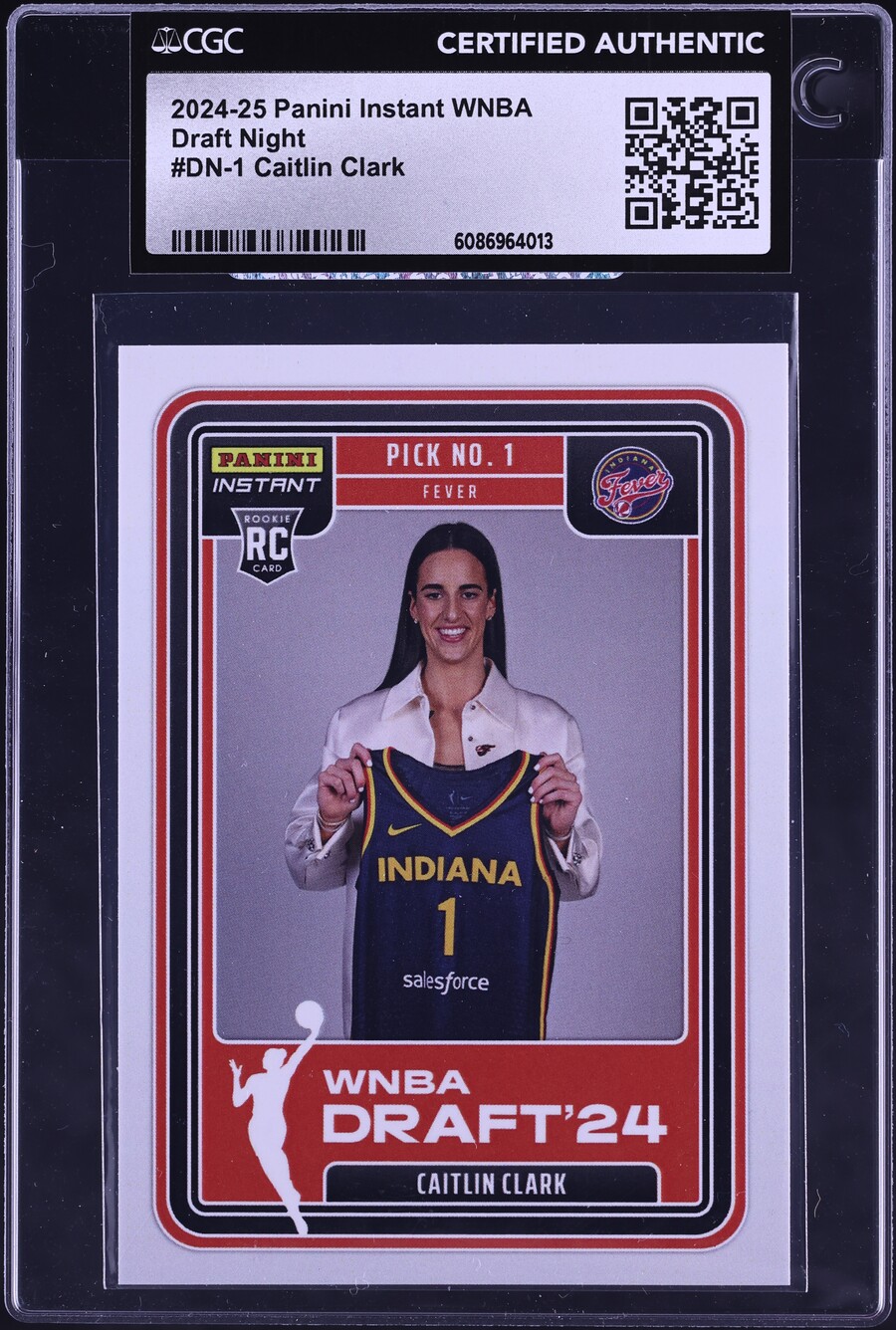 2024 Panini Instant WNBA Draft Night Caitlin Clark ROOKIE #DN-1 CGC AUTH
