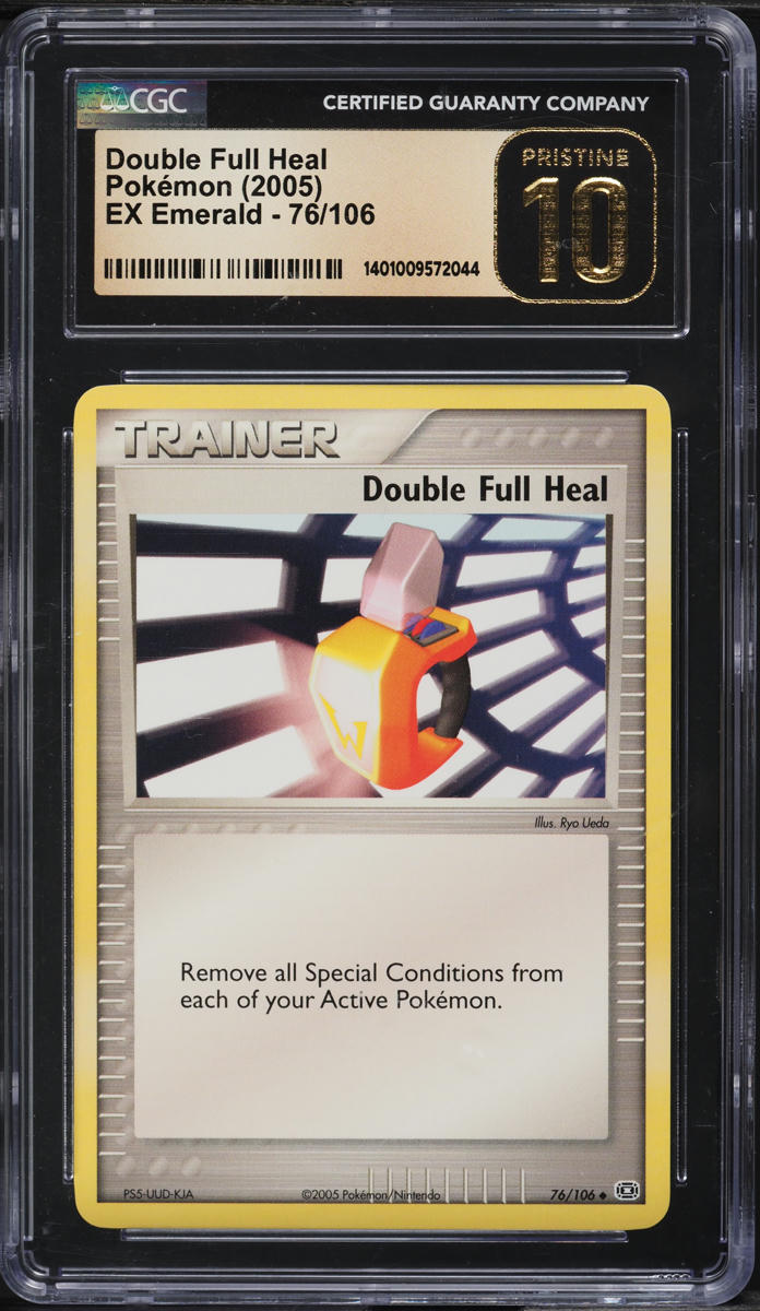2005 Pokemon EX Emerald Double Full Heal #76 CGC 10 PRISTINE