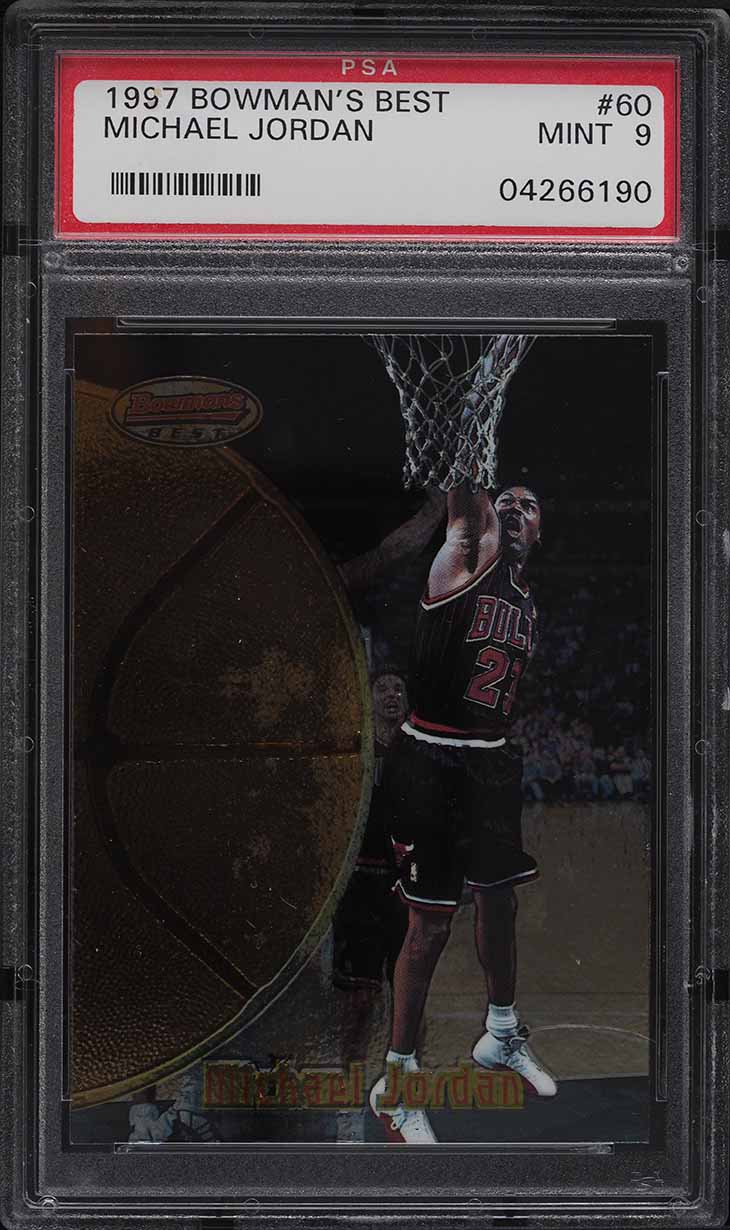 1997 Bowman's Best Michael Jordan #60 PSA 9 MINT on Fanatics Collect