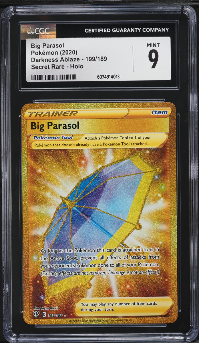 2020 Pokemon Sword & Shield Darkness Ablaze SEC Big Parasol #199 CGC 9 MINT